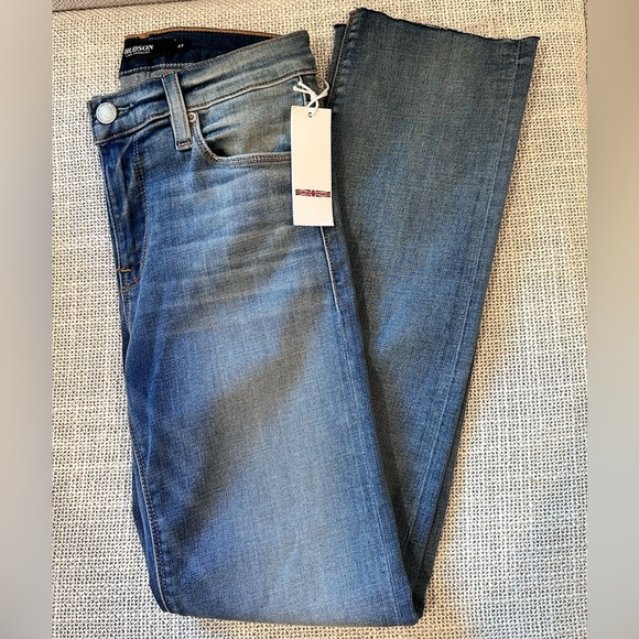 Hudson Mid-Rise Nico Cigarette Straight Ankle Denim Blue Jeans- Size 23 - Picture 8 of 8